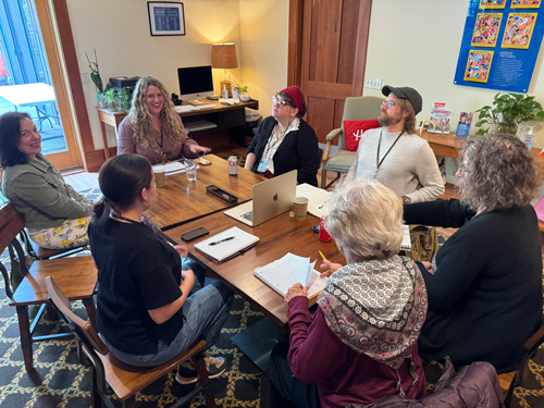 Picture Book Summer Camp attendees participate in a group working session