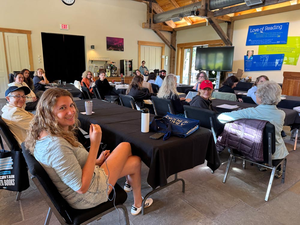 Picture Book Summer Camp authors in a class session